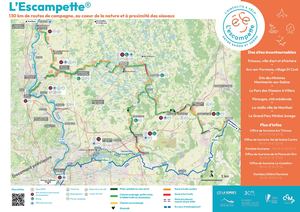 Carte de l'itinéraire de L’Escampette®