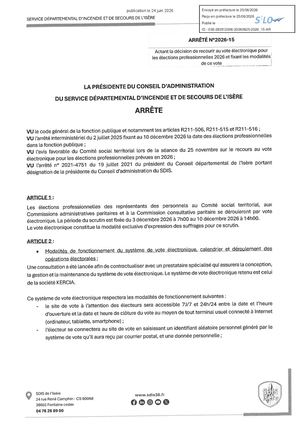 2026 15 Arrete Modalites Calendrier Elections Pro Tampon