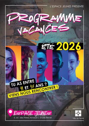 Programme Espace Jeunes - été 2026
