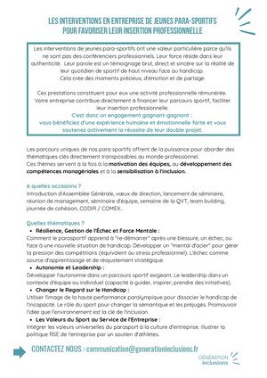 Interventions De Para Sportifs