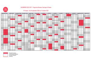 Calendrier Business Courtage&finance 2026 27 Alternance