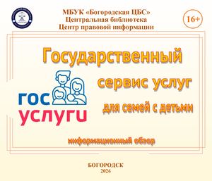 Государственный сервис услуг для семей с детьми (Госуслуги): информационный обзор