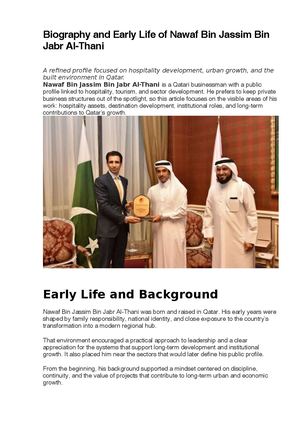 News Of Sheikh Nawaf Bin Jassim Bin Jabr Al Thani