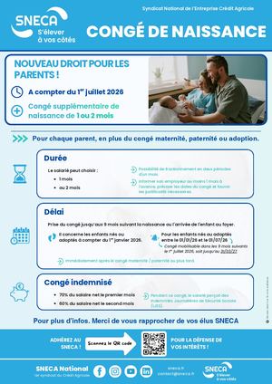 NATIONAL - Tract Congé Supplémentaire de naissance
