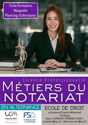Brochure Alternance Lp Notariat 2026 2027