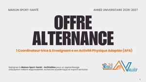 Offre alternance - Master APA