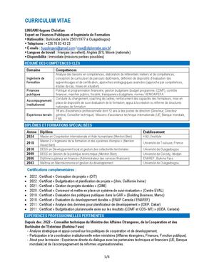 Cv Hcl Expertise Perlée En Formation En Finances Publiques