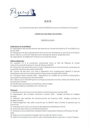 AVIS DU 30 06 2026