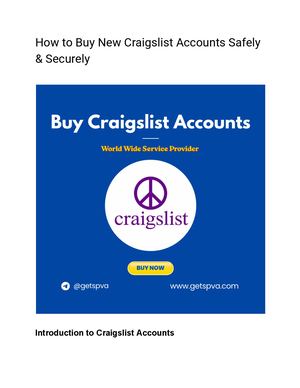 How To Buy New Craigslist Accounts Safely & Securely