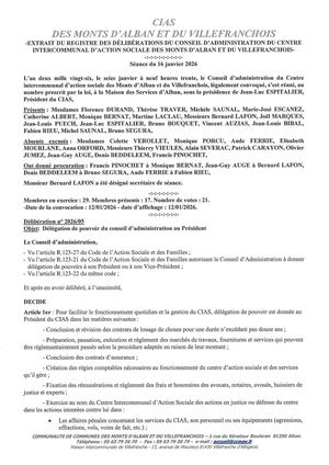 CIASdelib16012026 05 Délégation Du Ca Au Président