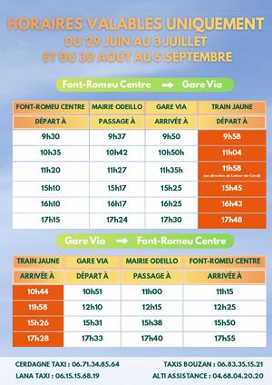 Horaires Spécifiques ESTIBUS 2026