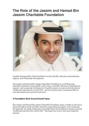 Sheikh Nawaf Bin Jassim Bin Jabr Al Thani Biography And Foundation