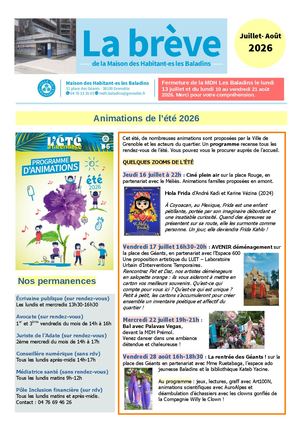 Brève Eté 2026