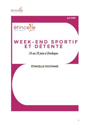 Week End Sportif Et Détente 26 28 06