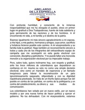 De la Espriella anuncia empalme anticorrupción y mano firme