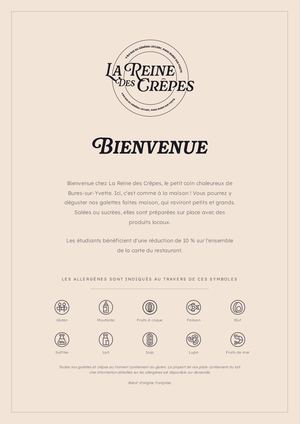 Carte La Reine Des Crepes