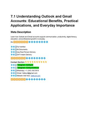 B Uy Verified Outlook Aged Accounts In Usa With Sales History