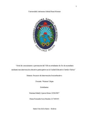 Conocimiento Y Prevención Del Vih 1