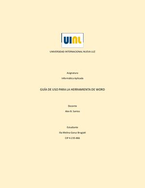 Guía De Utilización De Word