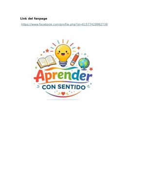 Fanpage Aprender Con Sentido