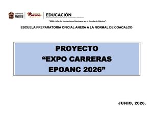 Proyecto Expo Carreras Epoanc 2026