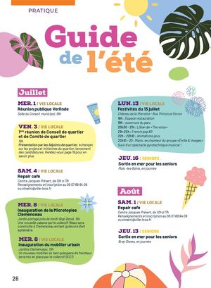 Guide de l'été 2026