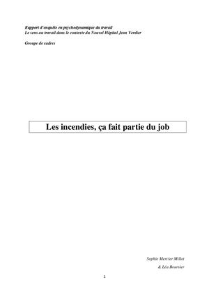 Enquête Hôpital Jean Verdier Groupe 3 Rapport Final