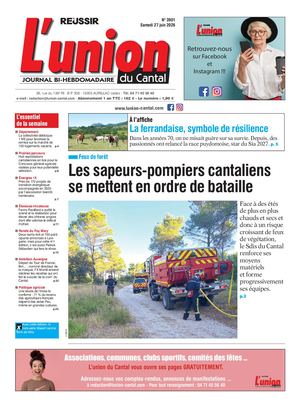 L'union Du Cantal N° 3901