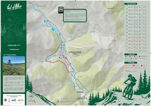 Carte des itinéraires VTT