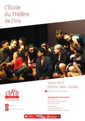 Flyer école du Théâtre de l'Iris 26-27