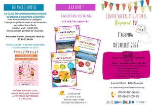 Agenda Juillet 2026