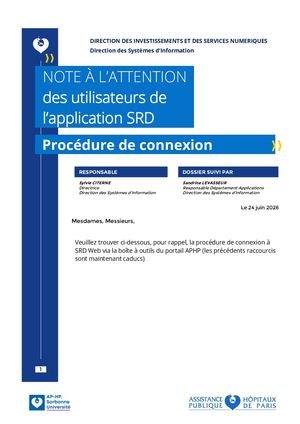Procedure Connexion Srd