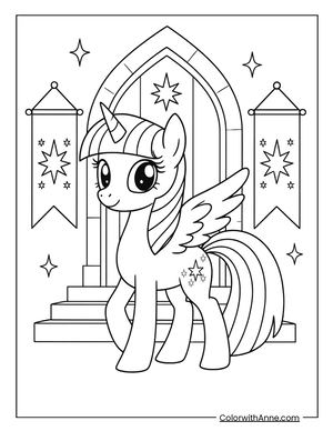 My Little Pony Coloring Page Free Printable