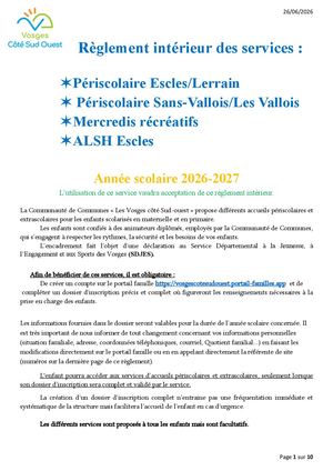 2026 27 Réglementmultisites Elsvlv