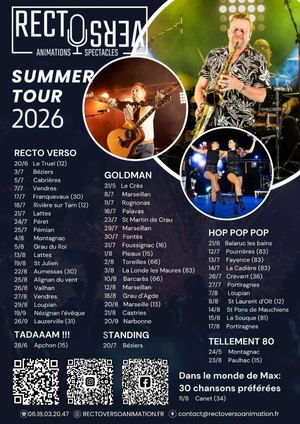 Summer tour 2026 - Recto Verso
