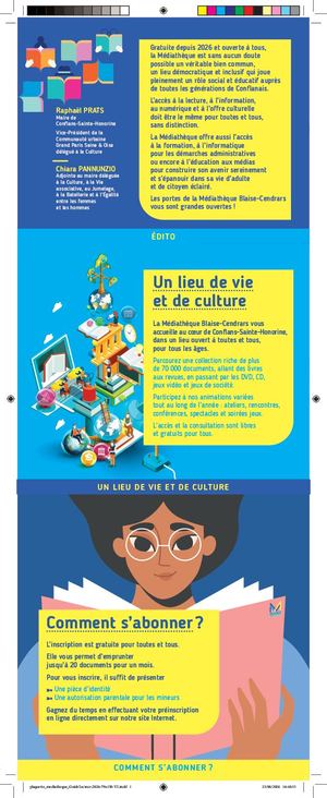 Plaquette Médiathèque Guide du Lecteur 2026