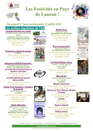 Fêtes et manifestations du 27 06 2026 au 12 07 2026