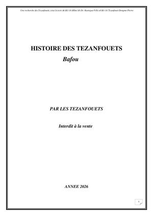 Histoire grande Famille royale Tezanfouef à Bafou -cameroun