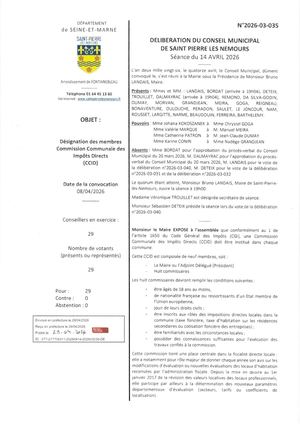 Delib 2026 03 035 Désignation Membres Ccid