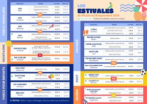 Flyer des Estivales 2026