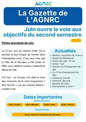 La Gazette De L'agnrc Juin 2026
