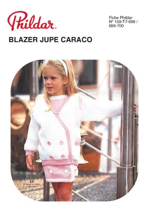 Ok Blazer Jupe Caraco N° 159 T7 698 699 700