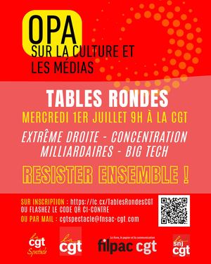 Tables Rondes 1er Juillet Programme