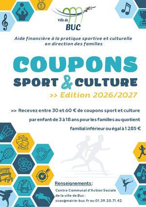 Livret coupons Sport et Culture 2026-2027