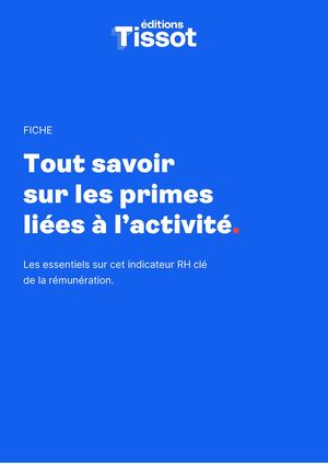 Pilotage RH : tout savoir sur les primes liées à l’activité.