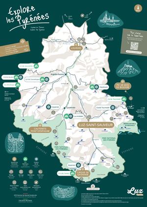 Carte Explore les Pyrénées depuis Luz