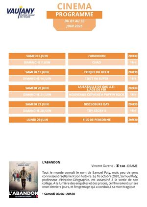 Programme Juin
