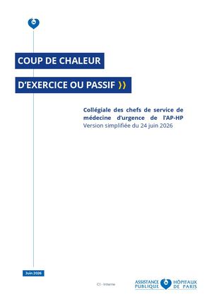 Procédure Coup De Chaleur Version 24 Juin 2026