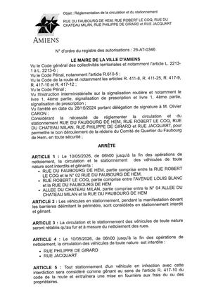 26 At 0346 Reg Circu Et Statio Rue Du Faubourg De Hem Et Autres Le 10 05 26