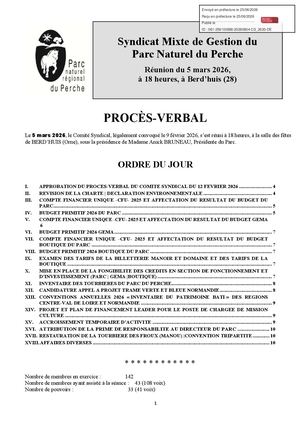 Procès Verbal Cs Du 5 Mars 2026